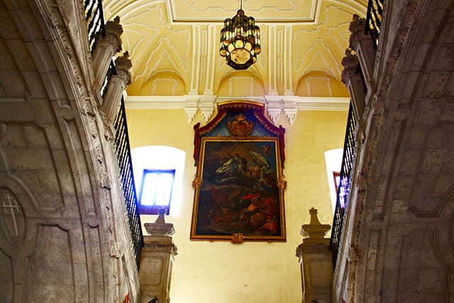 Cuadro escaleras interior Monasterio Uclés Cuenca