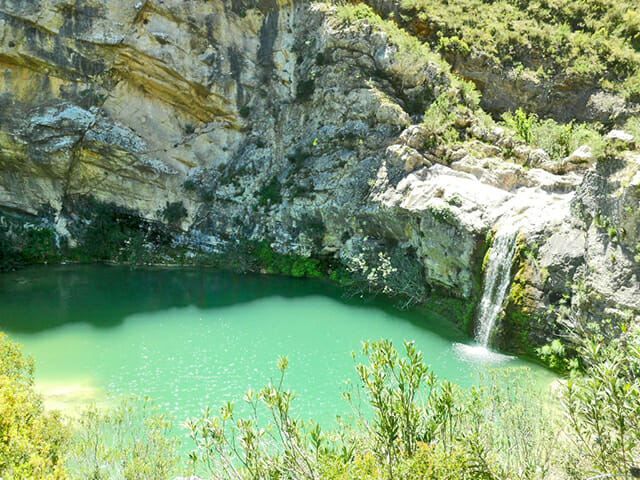 Caída agua Barranco Encantada Benali Alicante