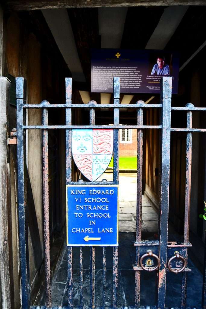 Puerta Edward VI Grammar School Stratford-upon-Avon